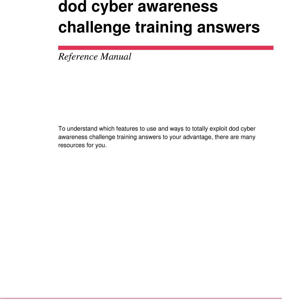 totally exploit dod cyber awareness challenge training