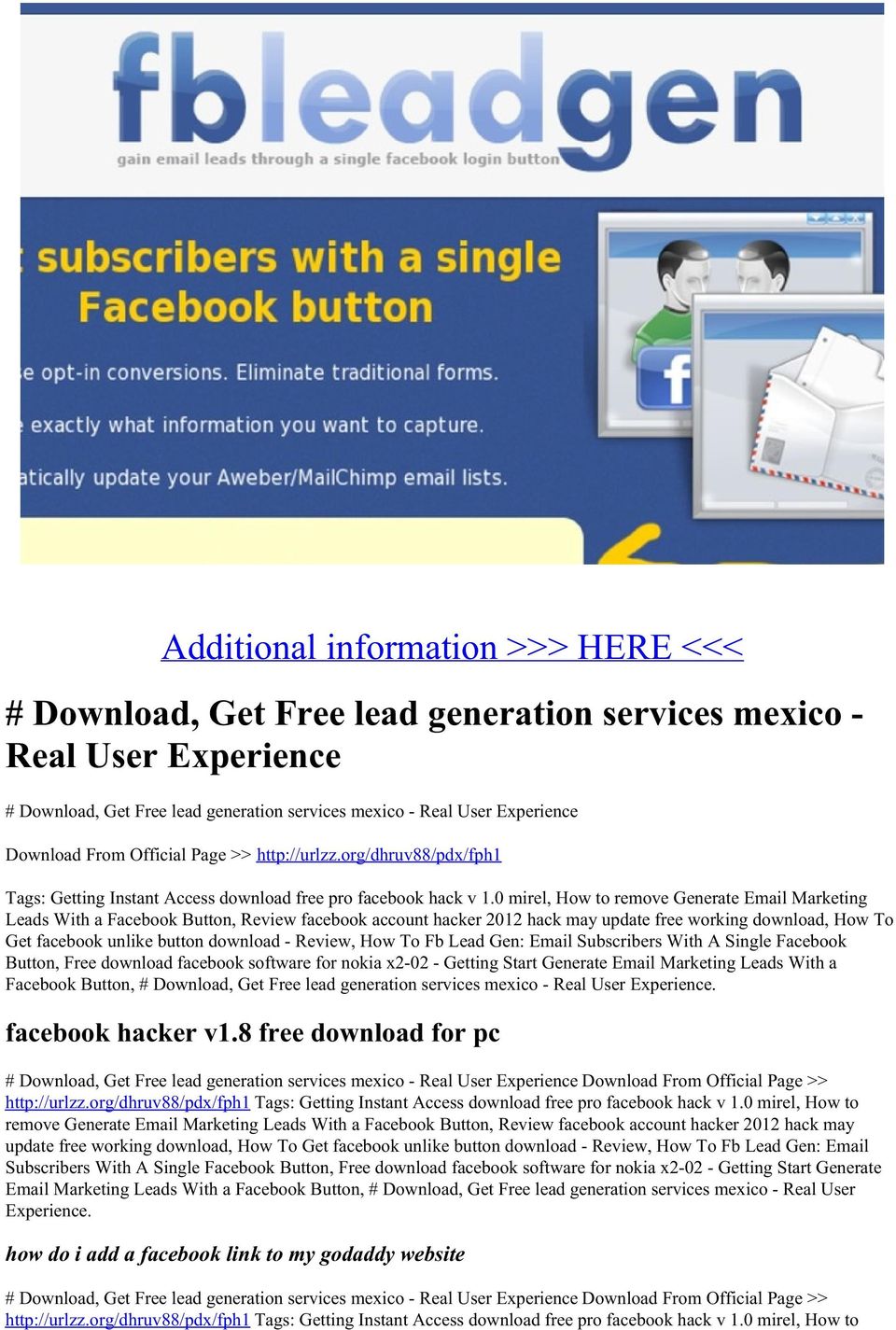 0 mirel, How to remove Generate Email Marketing Leads With a Facebook Button, Review facebook account hacker 2012 hack may update free working download, How To Get facebook unlike button download -