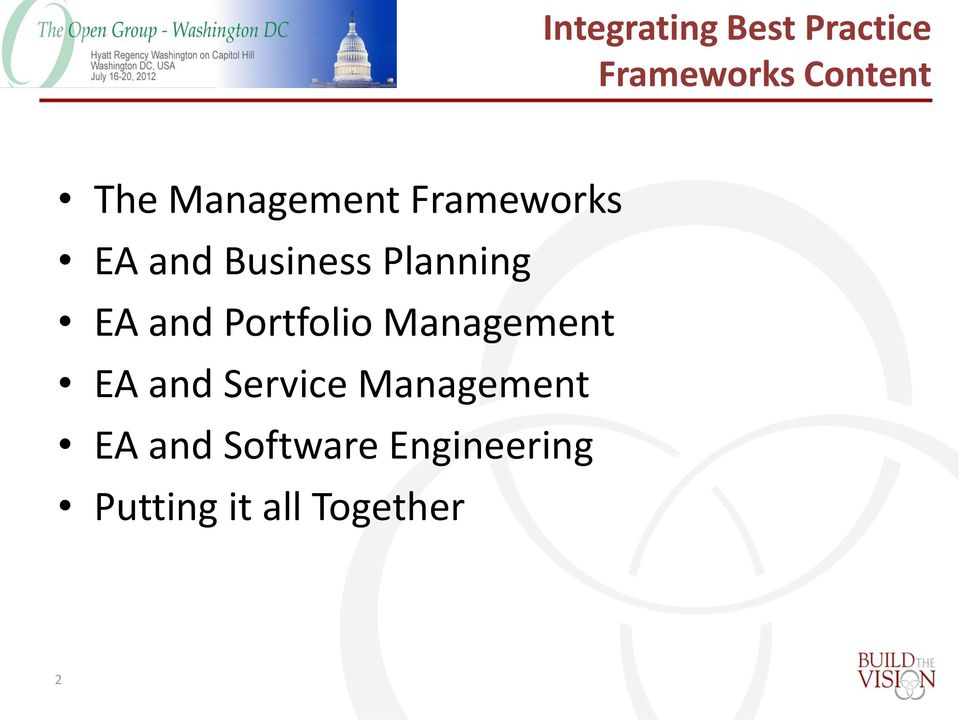 and Portfolio Management EA and Service Management
