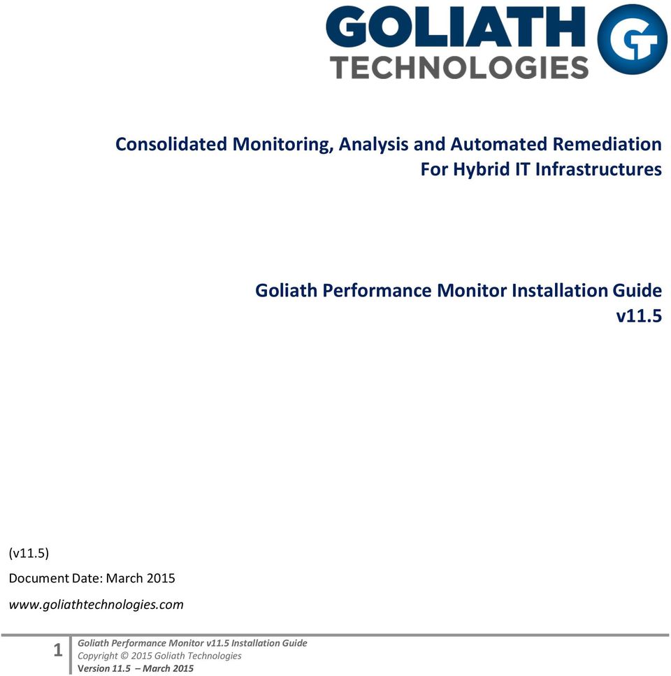 Performance Monitor Installation Guide v11.5 (v11.