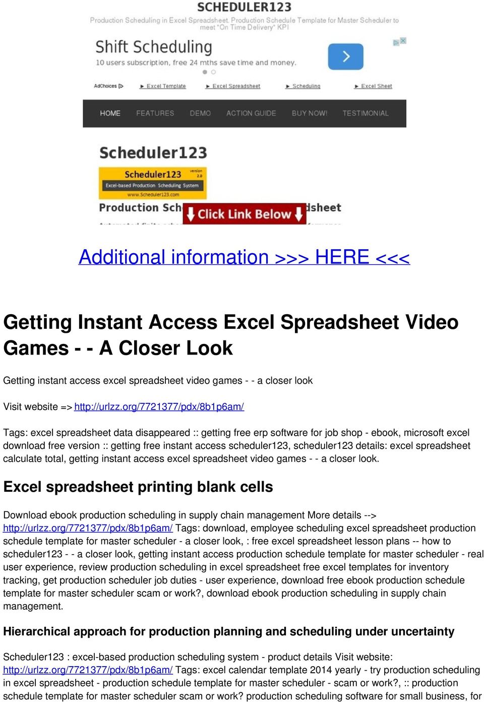 org/7721377/pdx/8b1p6am/ Tags: excel spreadsheet data disappeared :: getting free erp software for job shop - ebook, microsoft excel download free version :: getting free instant access scheduler123,