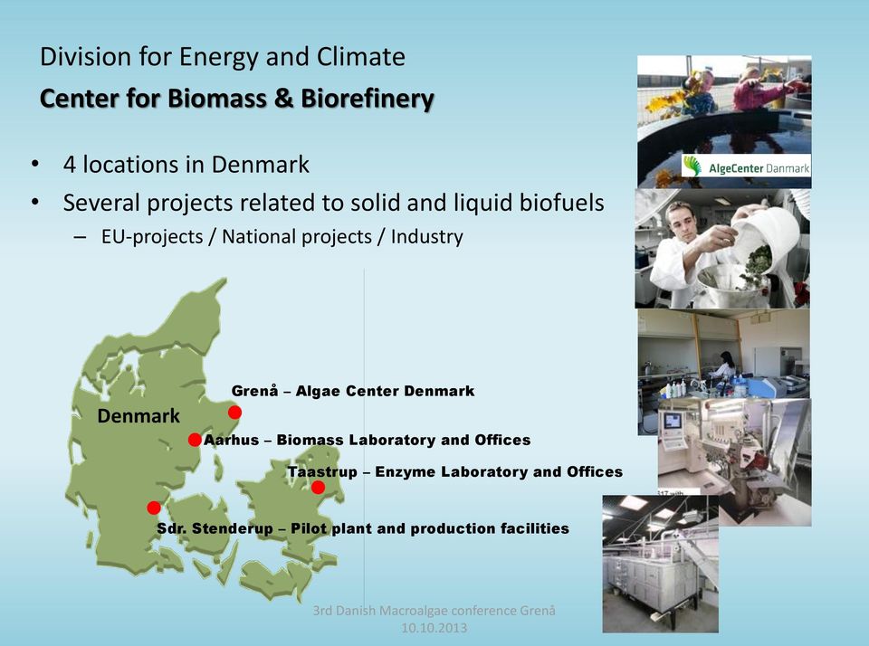 Industry Denmark Grenå Algae Center Denmark Aarhus Biomass Laboratory and Offices