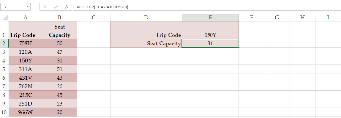 Utilizing the LOOKUP function You can use the LOOKUP function to find the value at the corresponding position of a range or array.