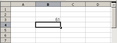 formula was shown as =B3+B4. The plus sign indicates that the contents of cells B3 and B4 are to be added together and then have the result in the cell holding the formula.