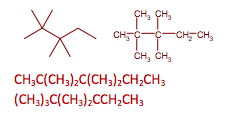 Chapter 25 Name the following molecules: 1. 3,5-dimethyl 2-hexene 2. 2,2,3-triimethylpentane 3. 4-methyloctane 4. 6-ethyl-2,5,6-trimethyloctane 5.