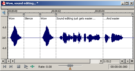 Pasting Once audio data is on the clipboard, you can paste or mix it into an existing data window or use it to create a new data window. Pasting data in an existing data window 1.