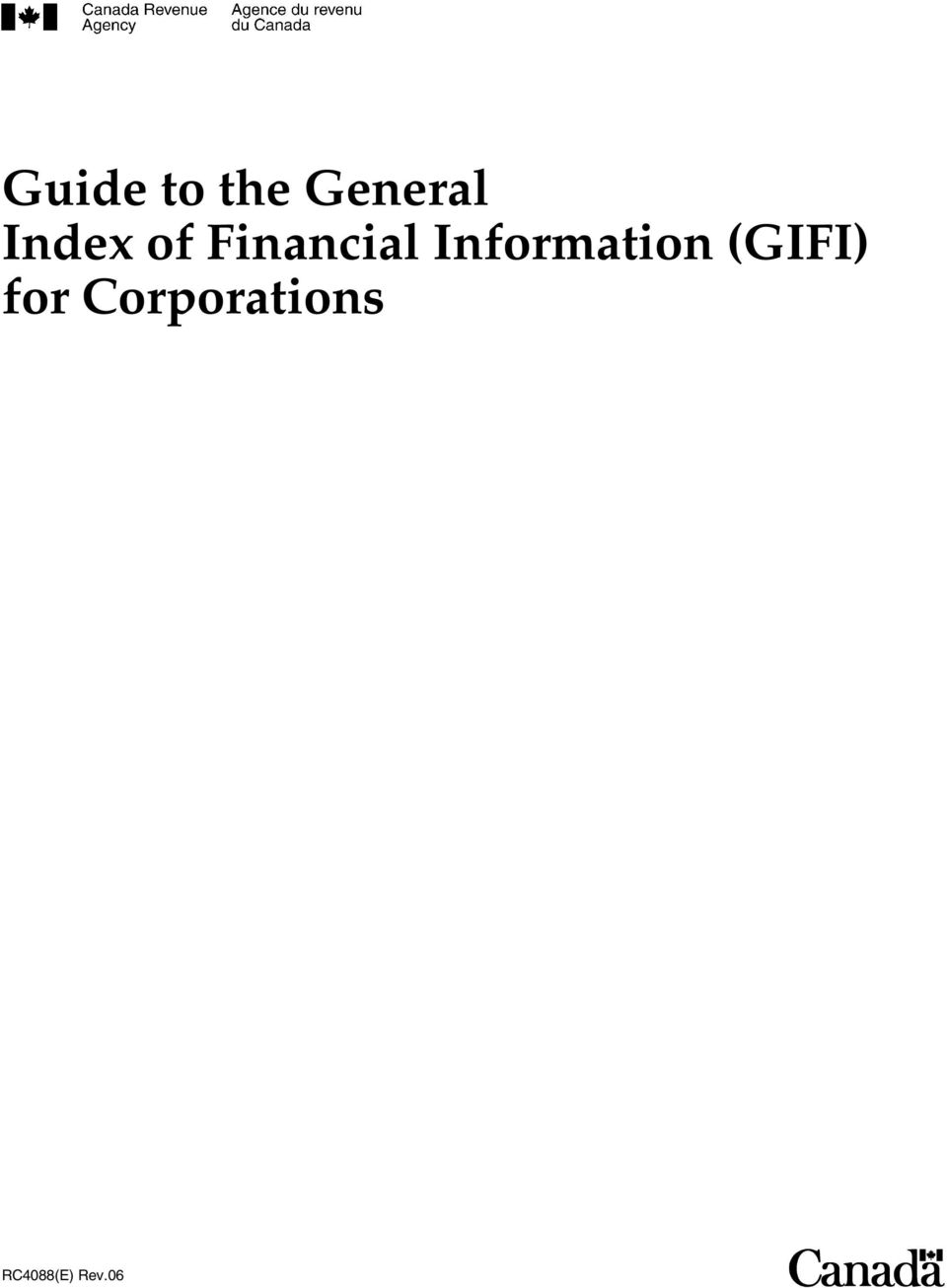 Information (GIFI) for