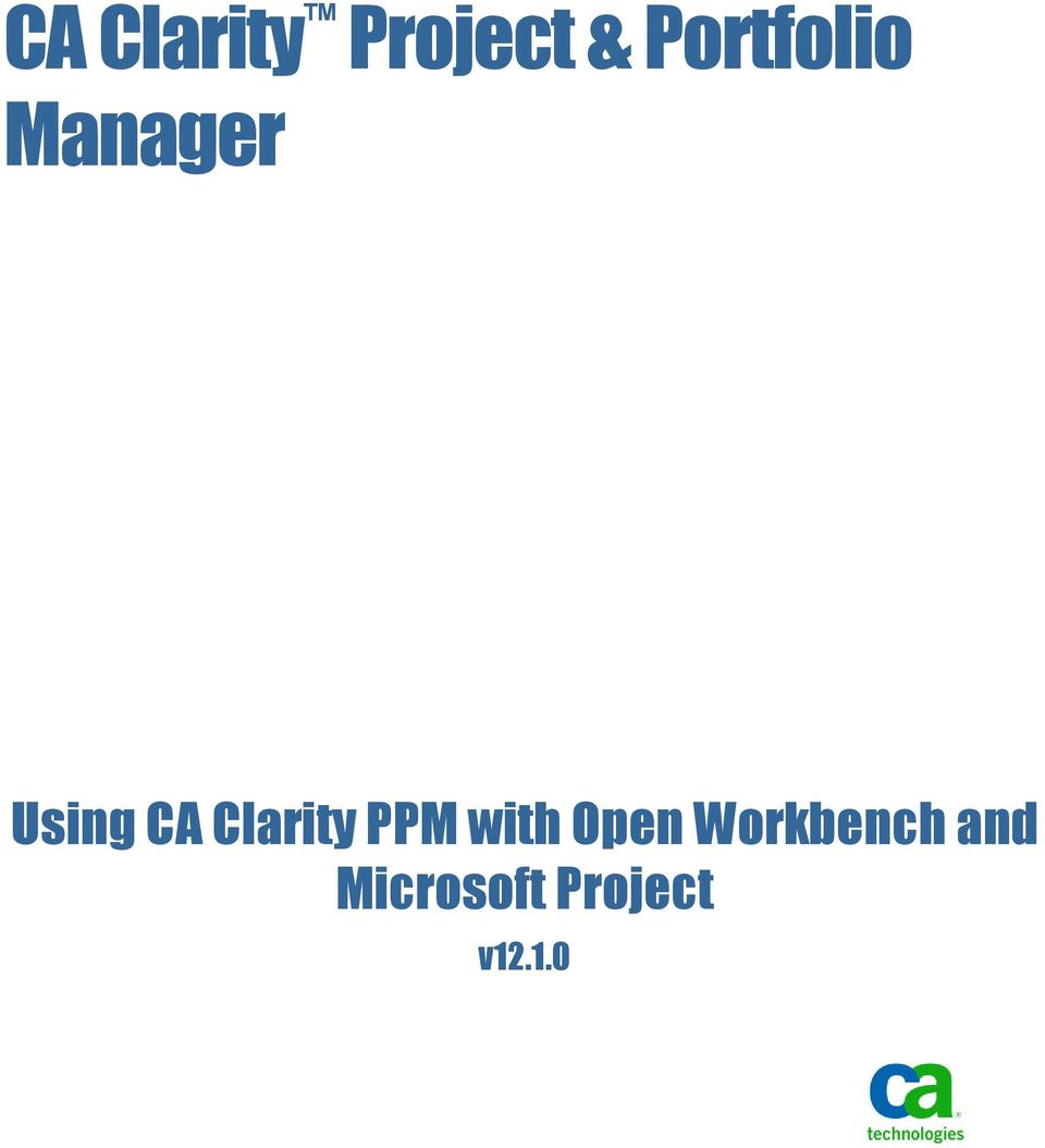 Clarity PPM with Open