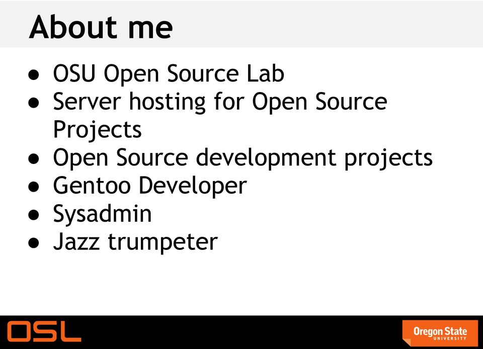 Open Source development projects
