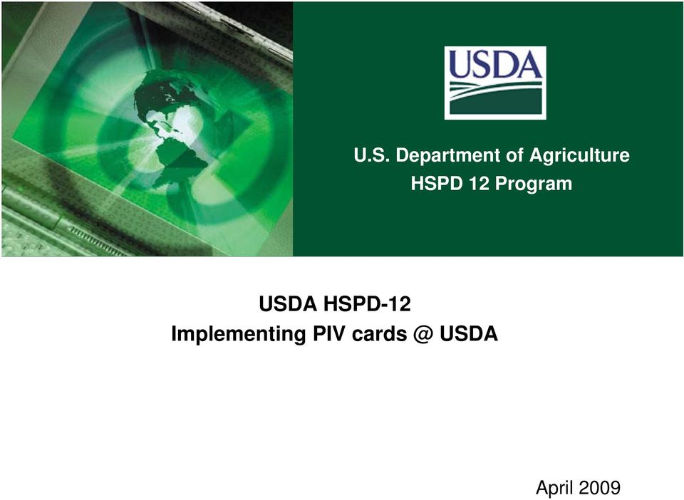 Program USDA HSPD-12