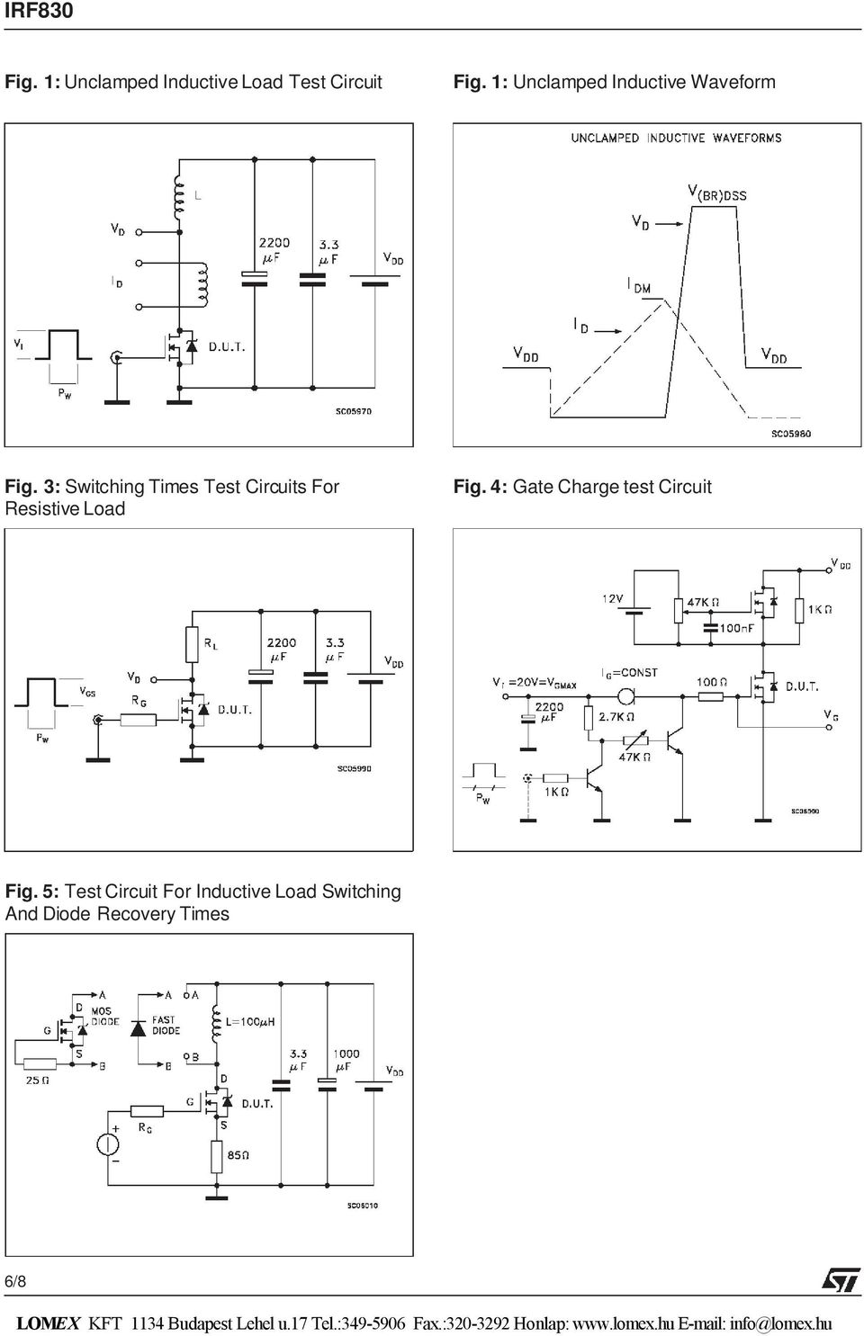 3: Switching Times Test Circuits For Resistive Load Fig.