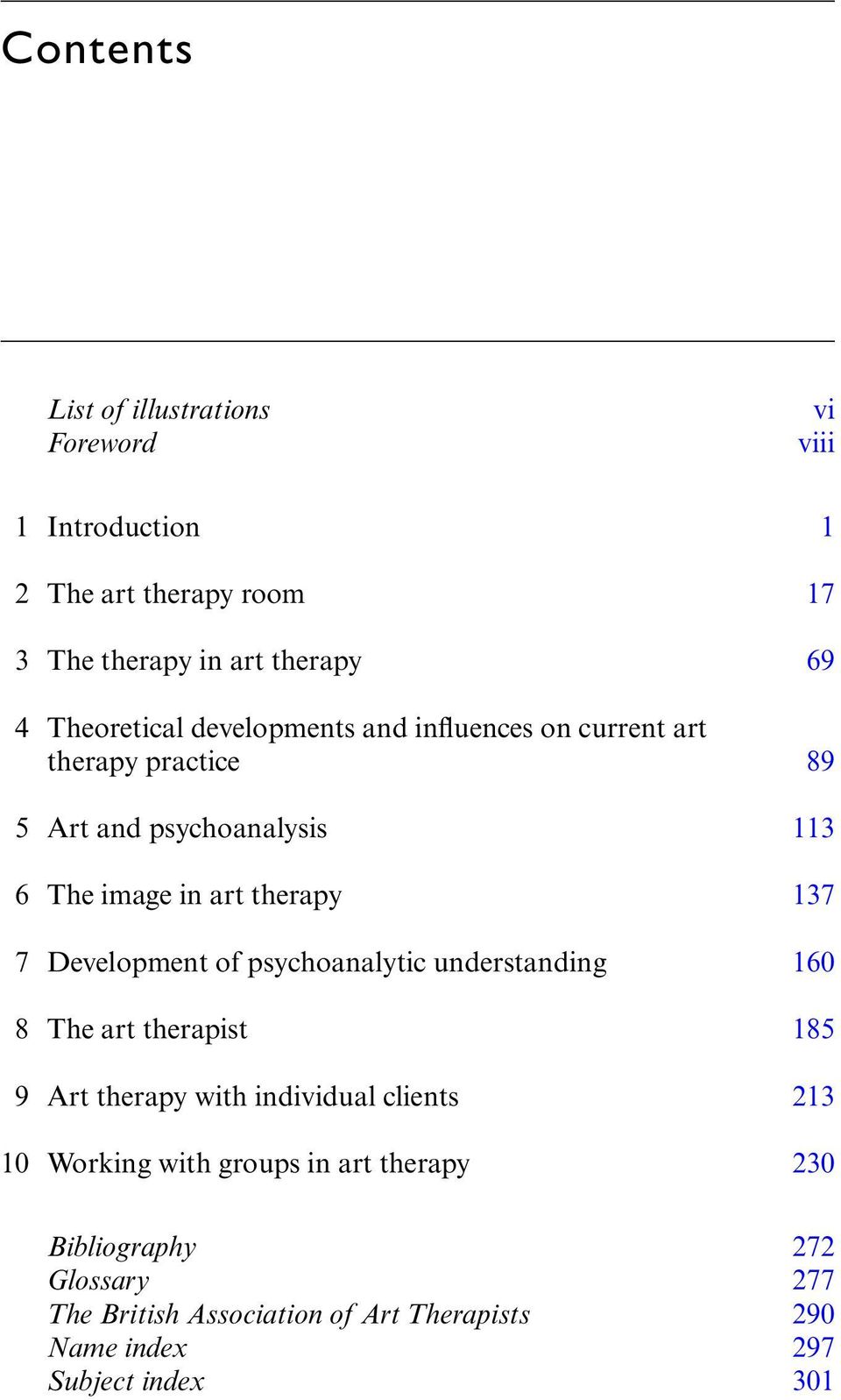 137 7 Development of psychoanalytic understanding 160 8 The art therapist 185 9 Art therapy with individual clients 213 10 Working