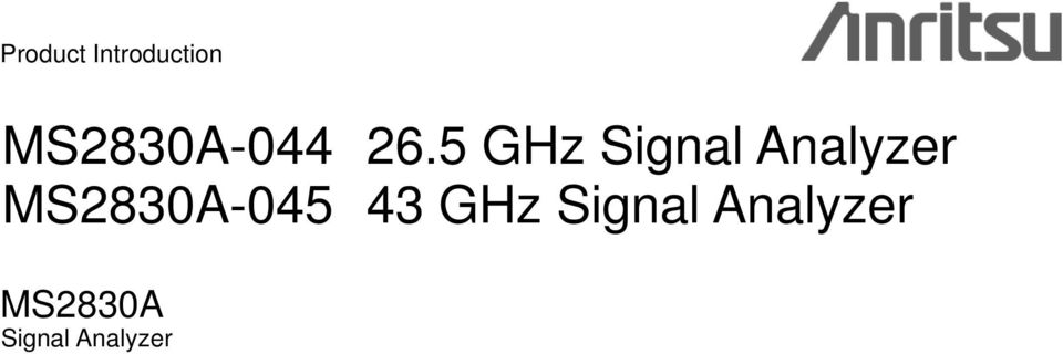5 GHz Signal Analyzer