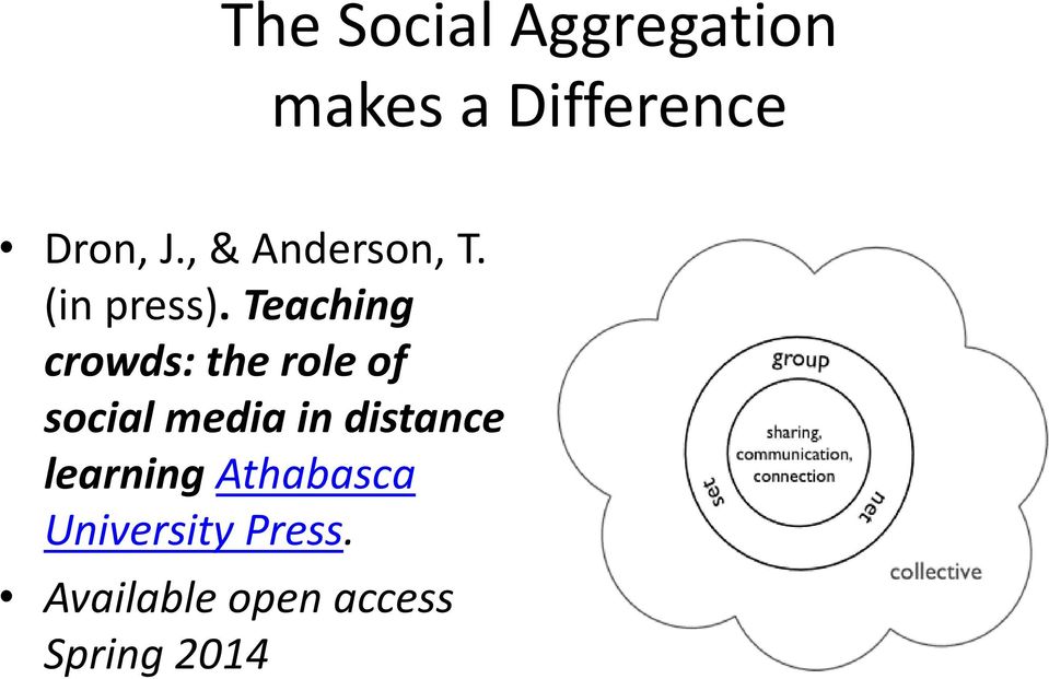 Teaching crowds: the role of social media in