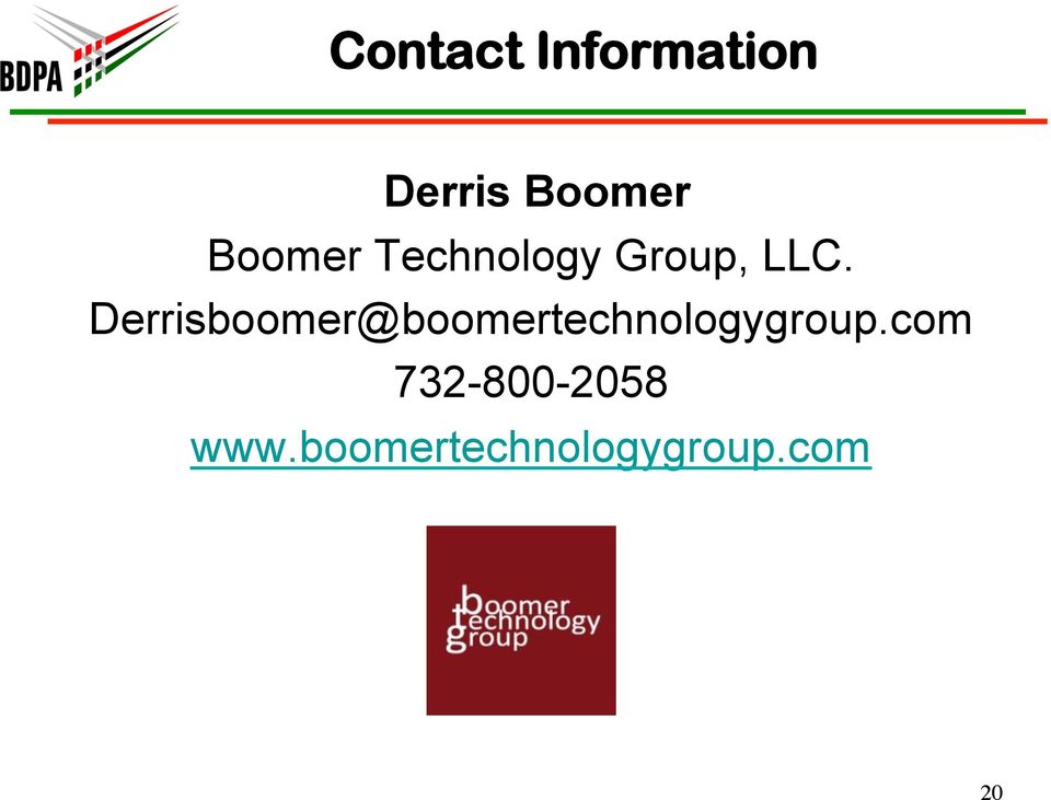 Derrisboomer@boomertechnologygroup.