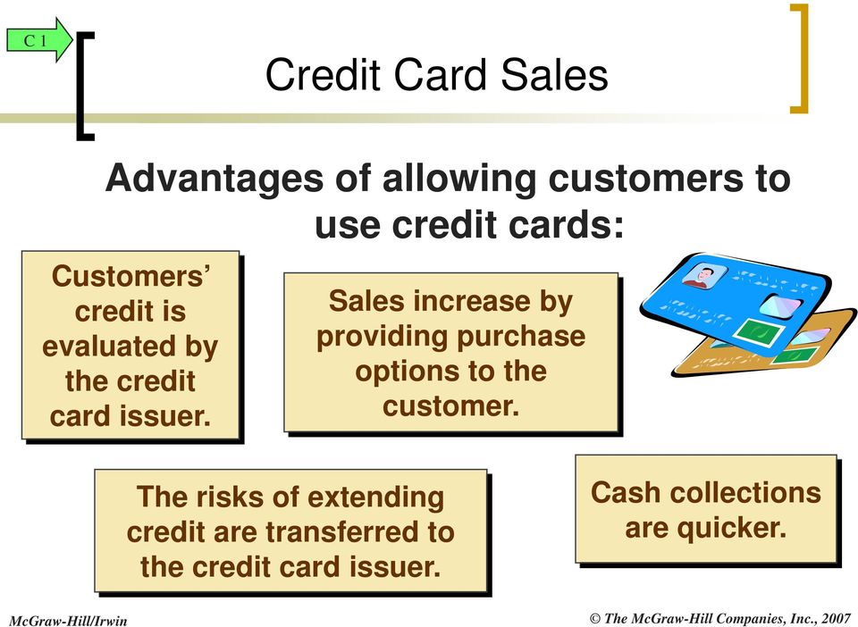 Sales increase by providing purchase options to the customer.