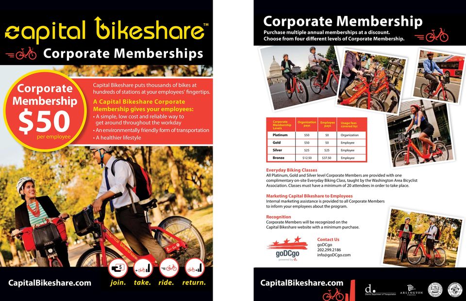 com Capital Bikeshare puts thousands of bikes at hundreds of stations at your employees fingertips.