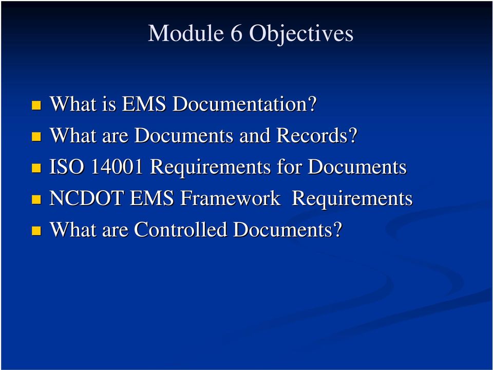 What are Documents and Records?