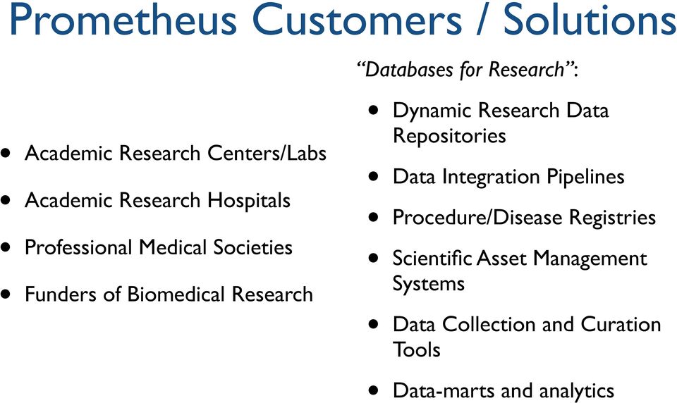 Dynamic Research Data Repositories Data Integration Pipelines Procedure/Disease Registries