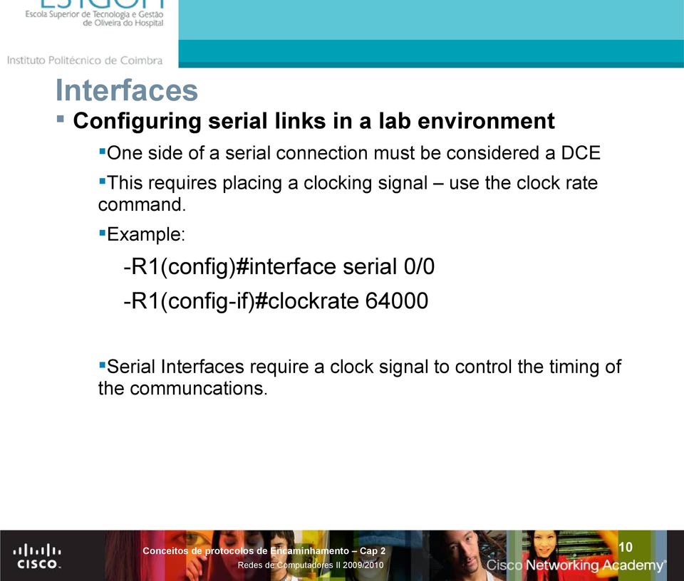 clock rate command.