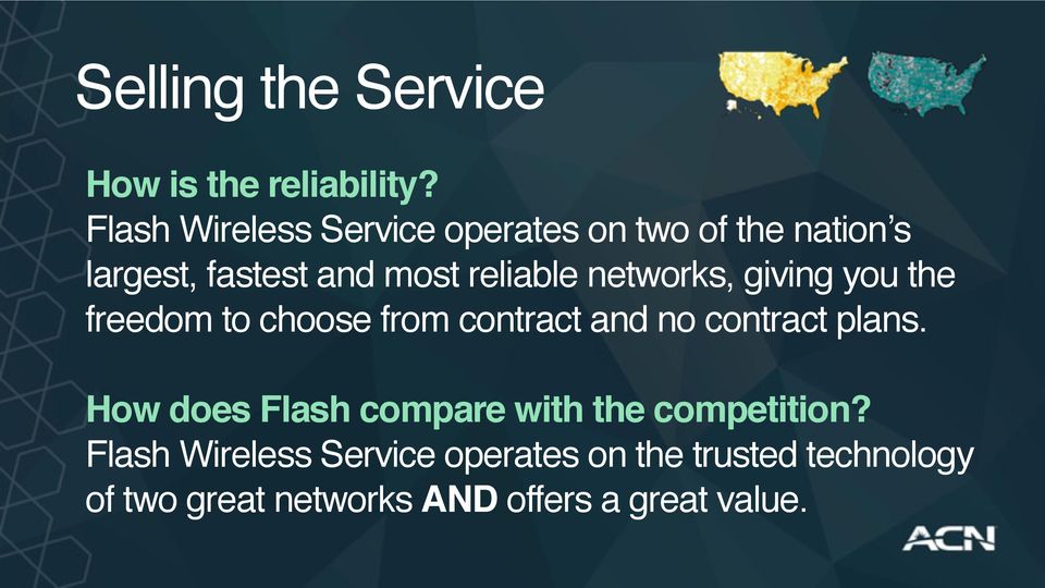networks, giving you the freedom to choose from contract and no contract plans.