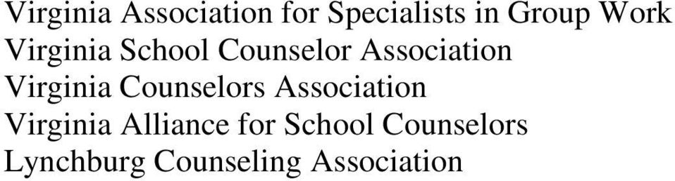 Virginia Counselors Association Virginia