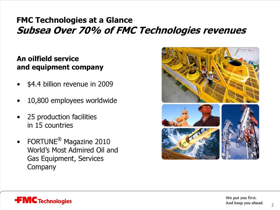 4 billion revenue in 2009 10,800 employees worldwide 25 production