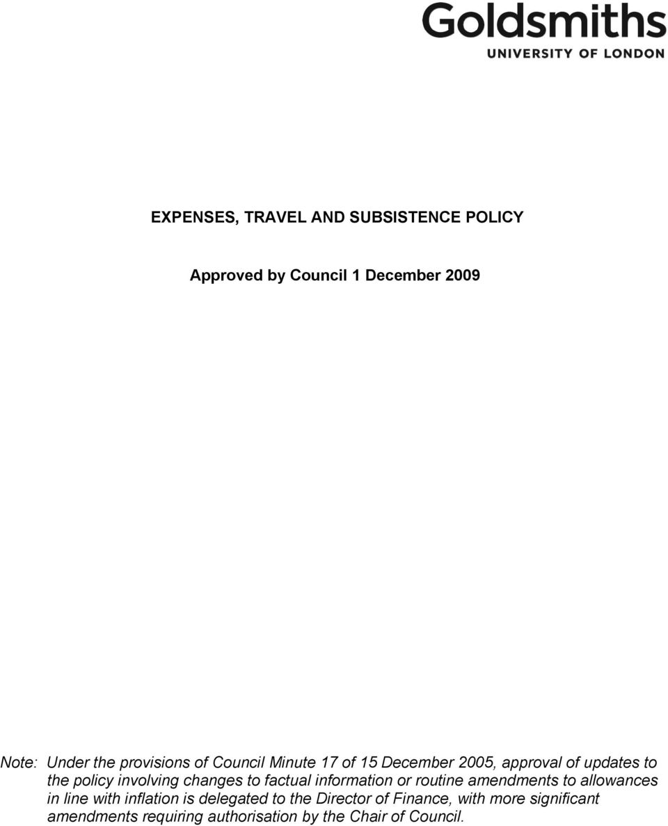 changes to factual information or routine amendments to allowances in line with inflation is