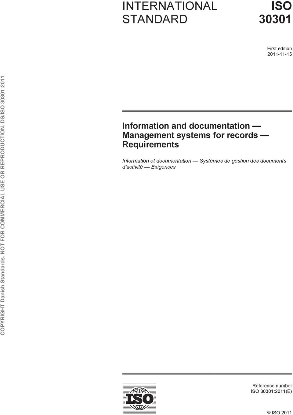Requirements Information et documentation Systèmes de gestion