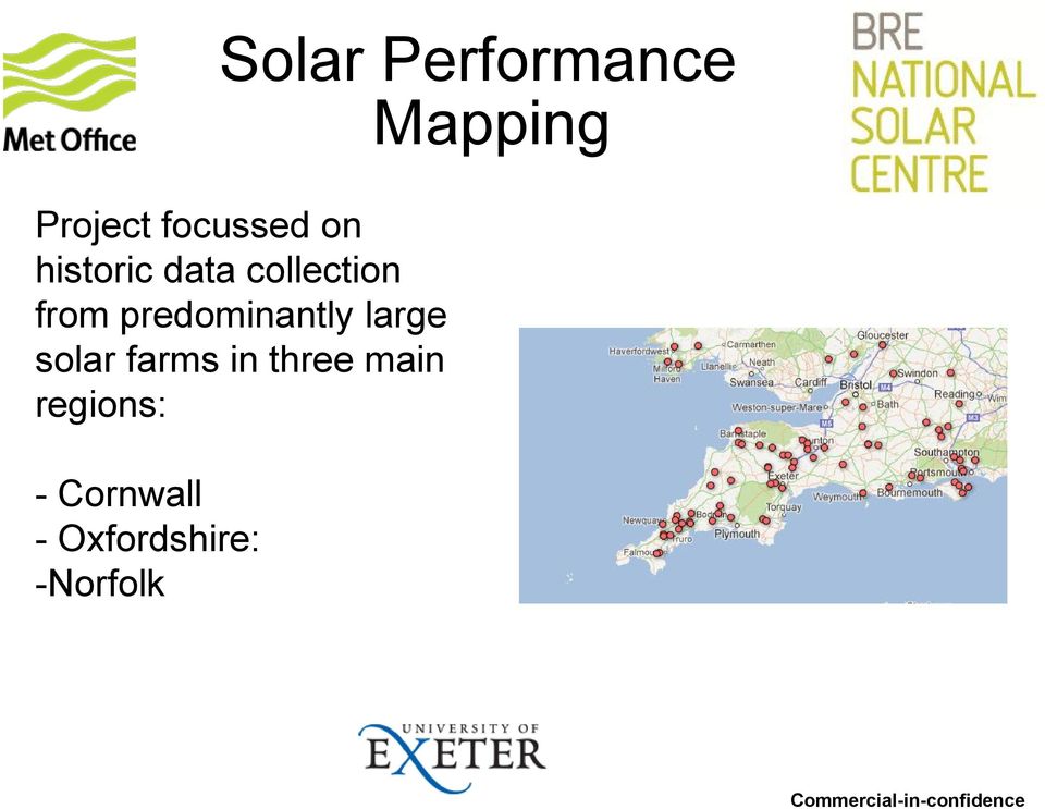 from predominantly large solar farms in