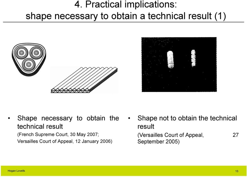 30 May 2007; Versailles Court of Appeal, 12 January 2006) Shape not to