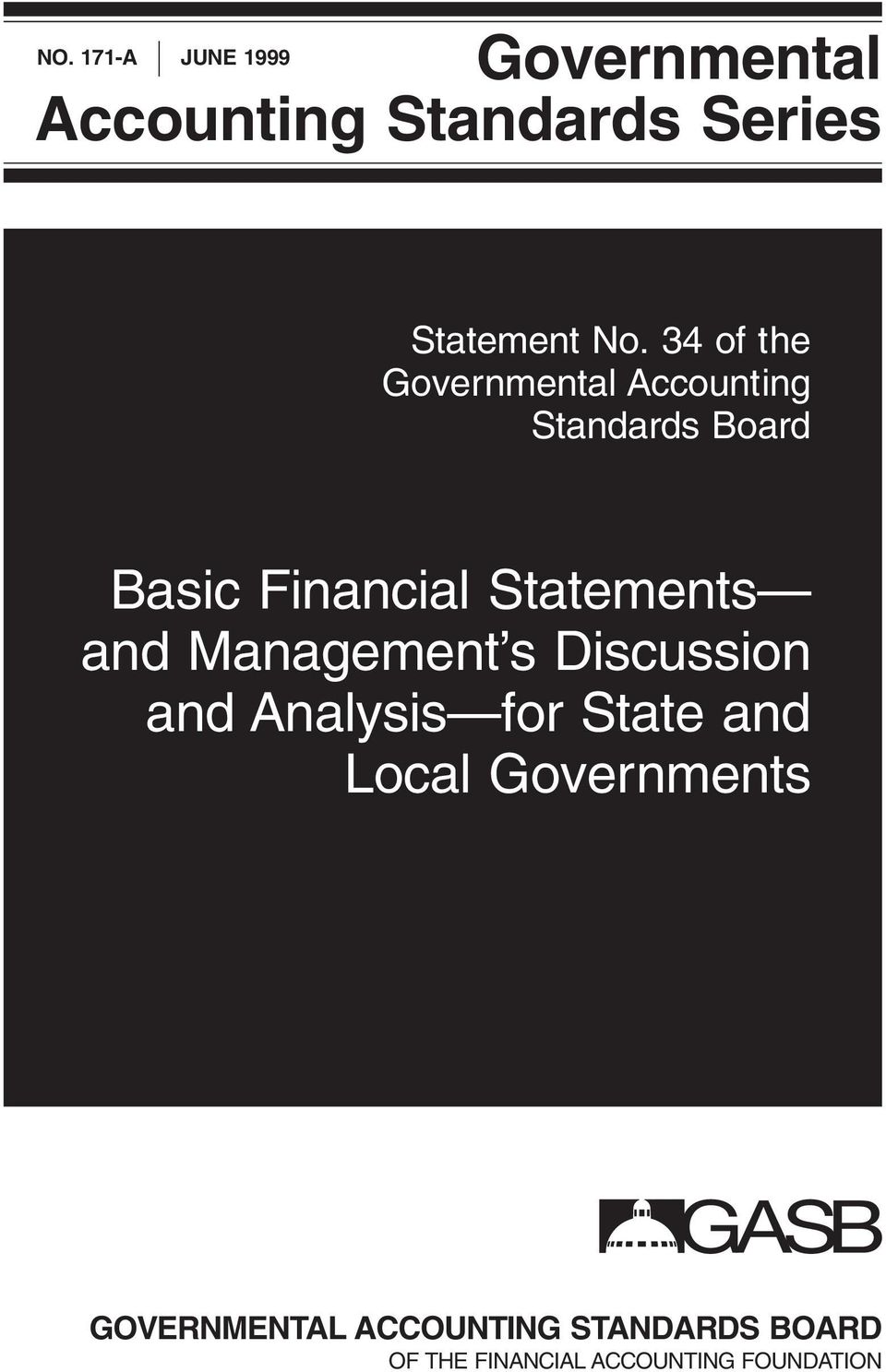 Statements and Management s Discussion and Analysis for State and Local