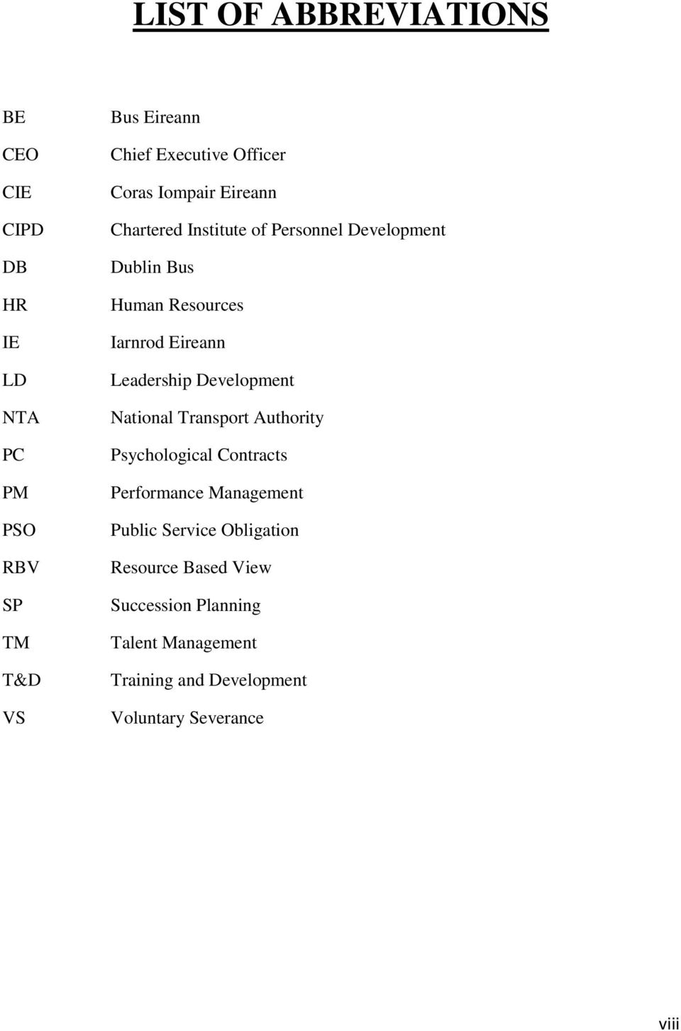 Eireann Leadership Development National Transport Authority Psychological Contracts Performance Management Public