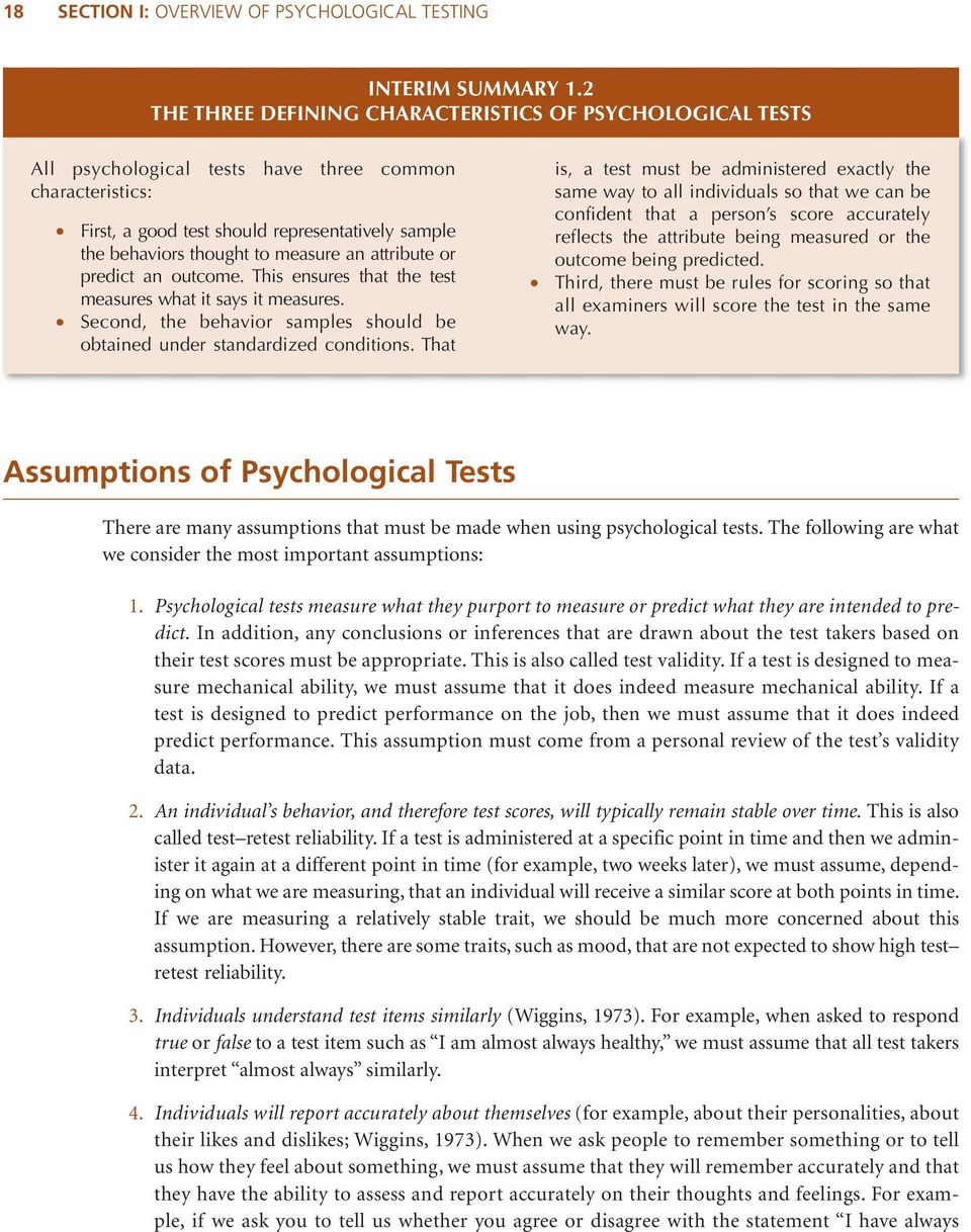 why psychological testing is important