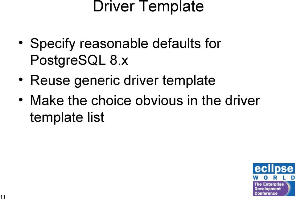 x Reuse generic driver template Make
