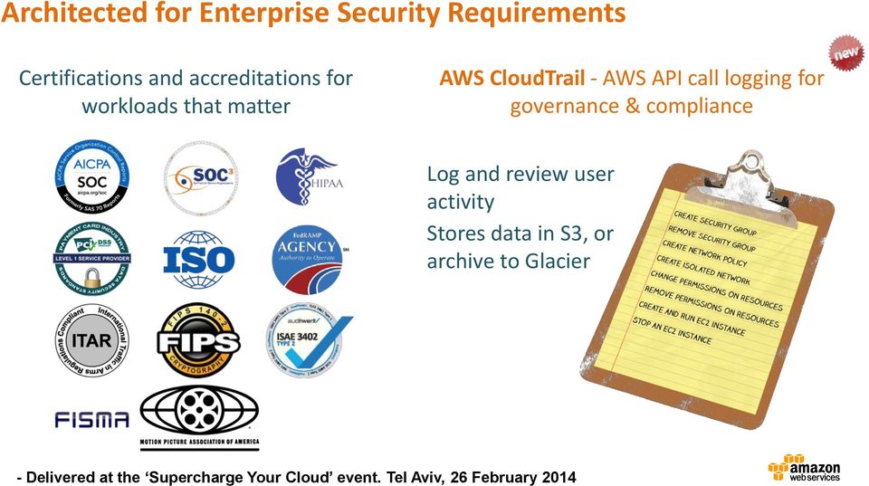 AWS CloudTrail - AWS API call logging for governance &