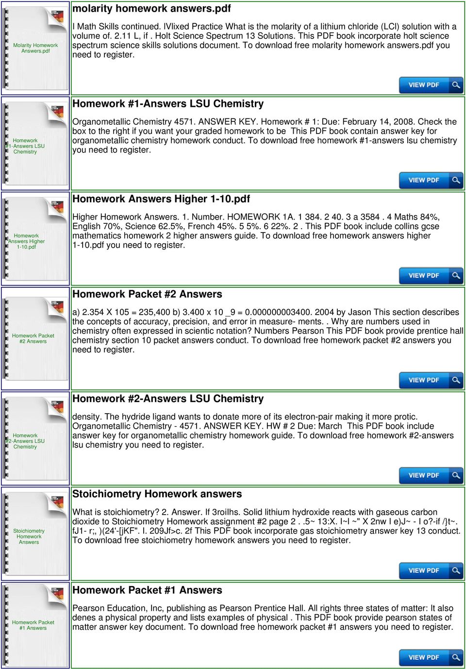 pdf you need to #1- LSU #1- LSU Organometallic 4571. ANSWER KEY. # 1: Due: February 14, 2008.
