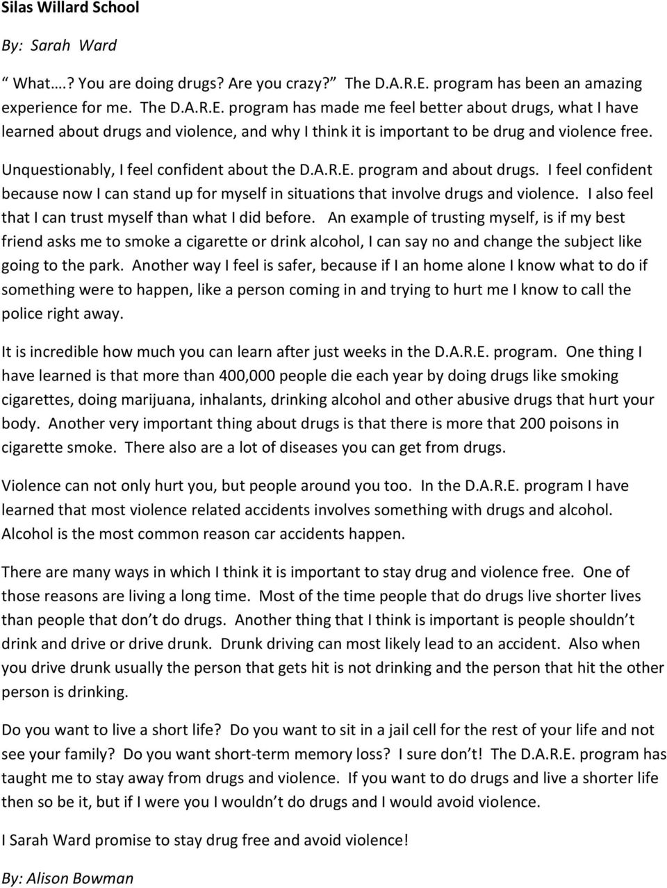 illegal drugs essay conclusion