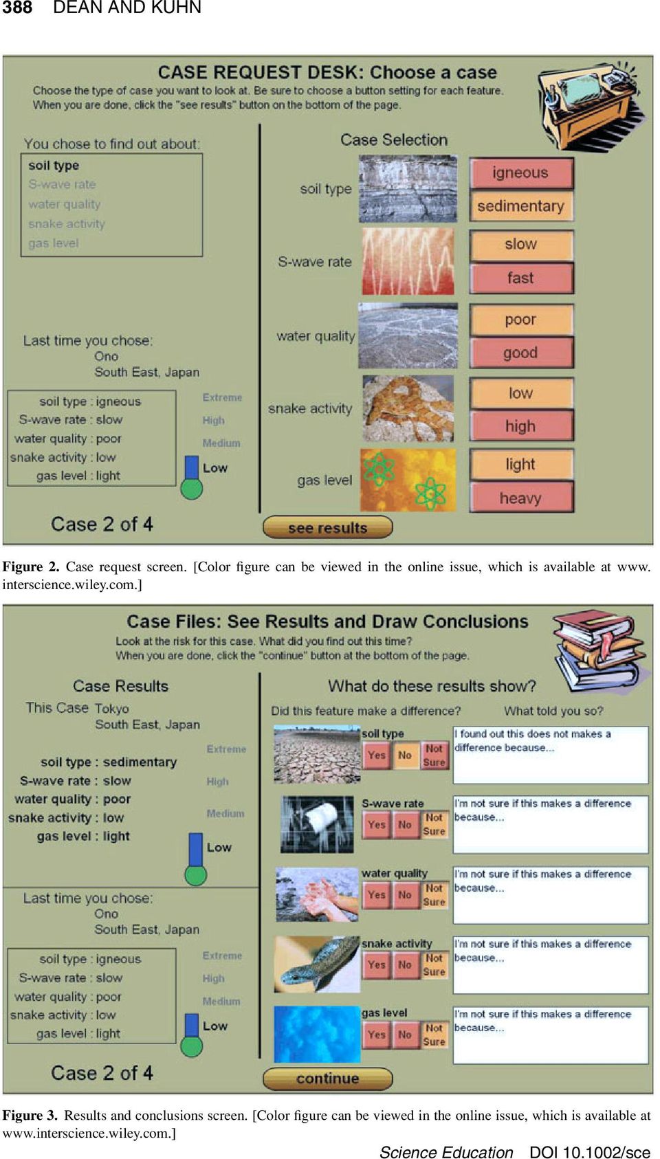 www. interscience.wiley.com.] Figure 3. Results and conclusions screen.