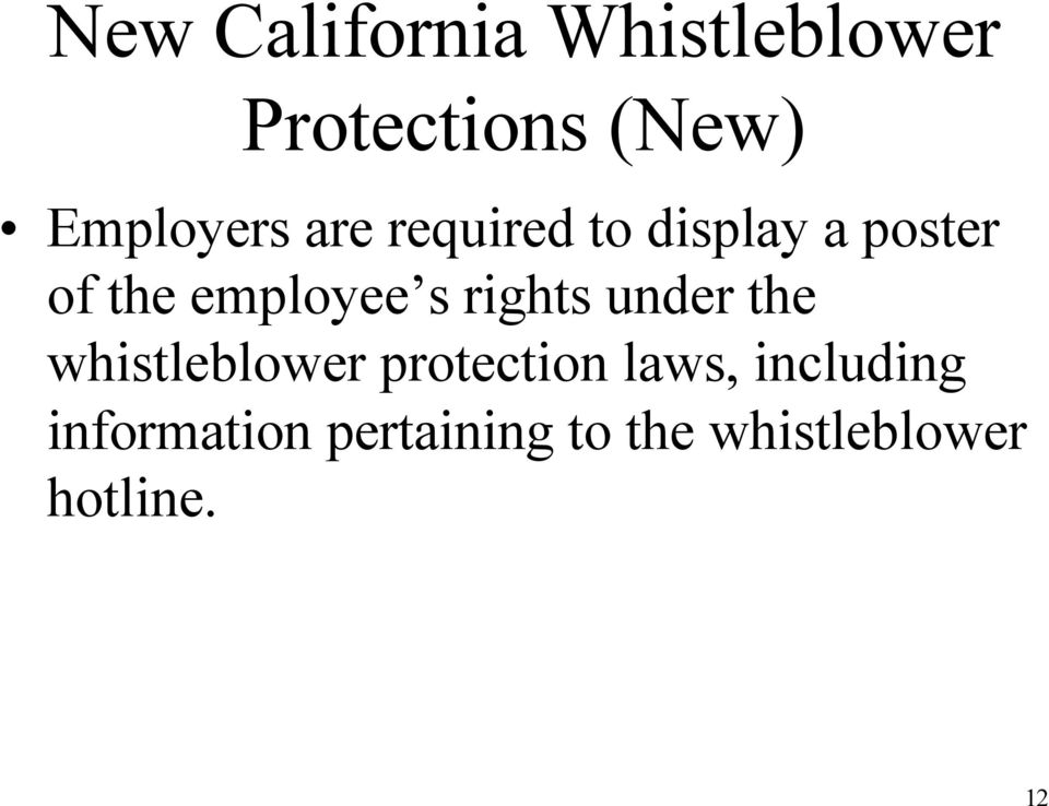 employee s rights under the whistleblower protection