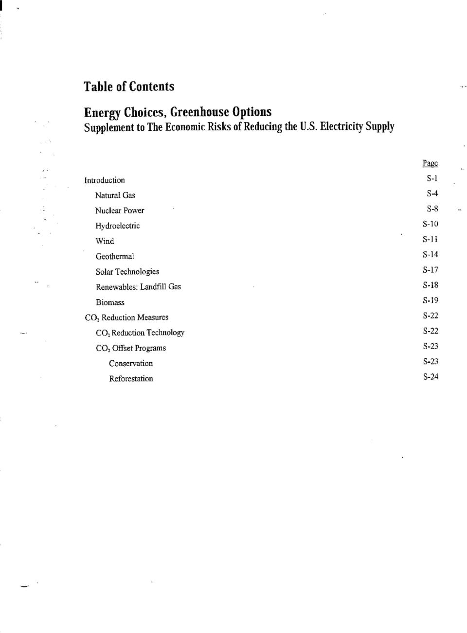 Technoogies Renewabes: La&i Gas Biomass CO, Reduction Measures CO, Reduction Technoogy co, offset