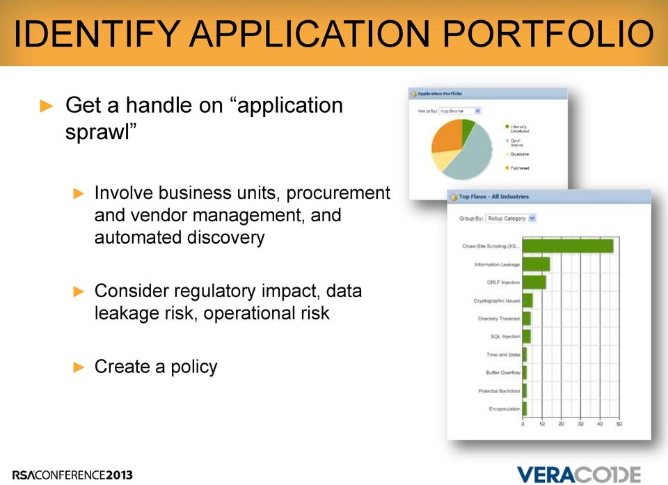 and vendor management, and automated discovery Consider