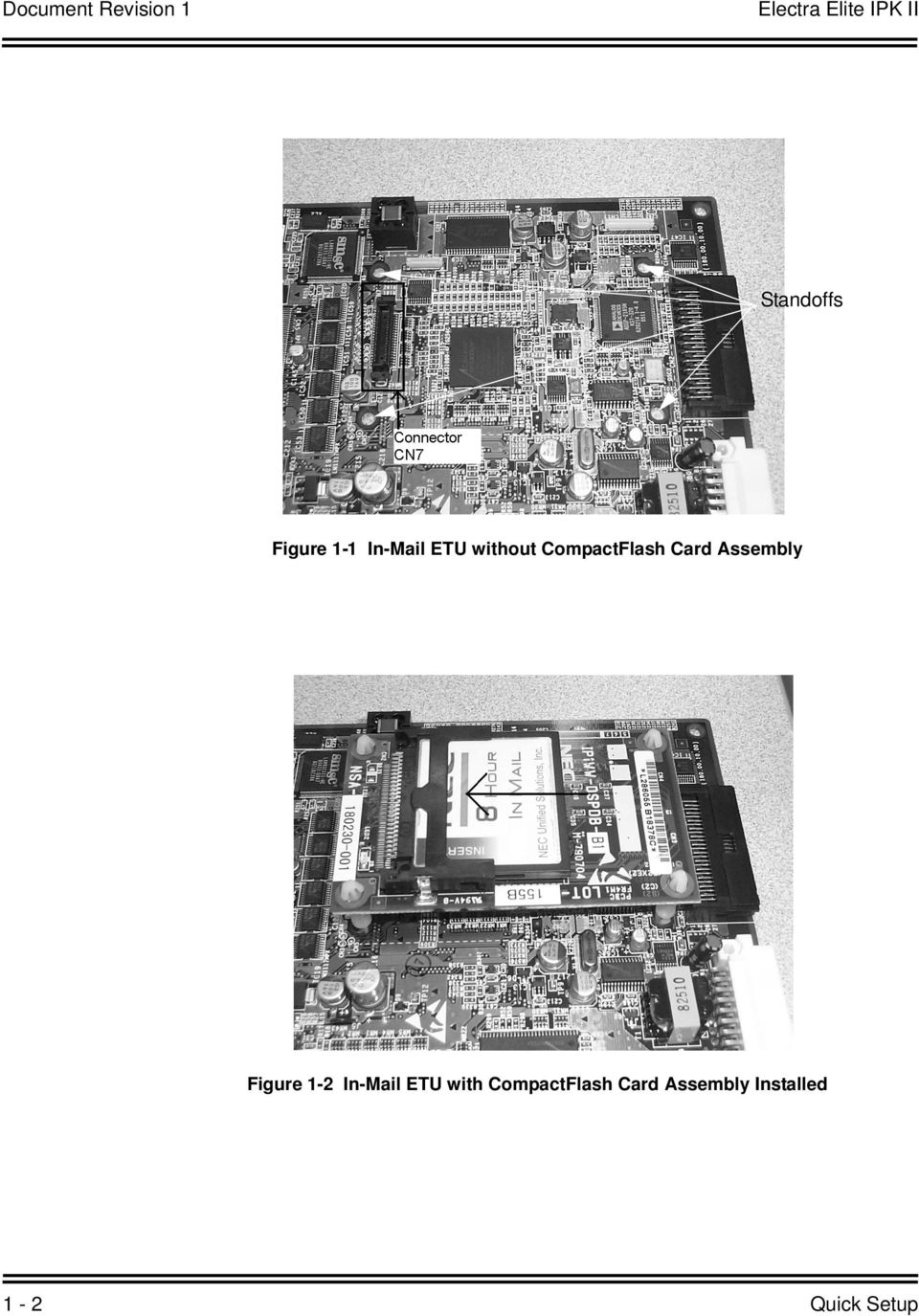 CompactFlash Card Assembly Figure 1-2 In-Mail