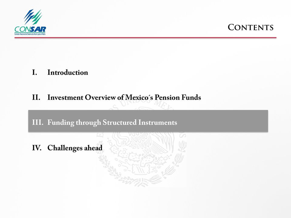 Pension Funds III.