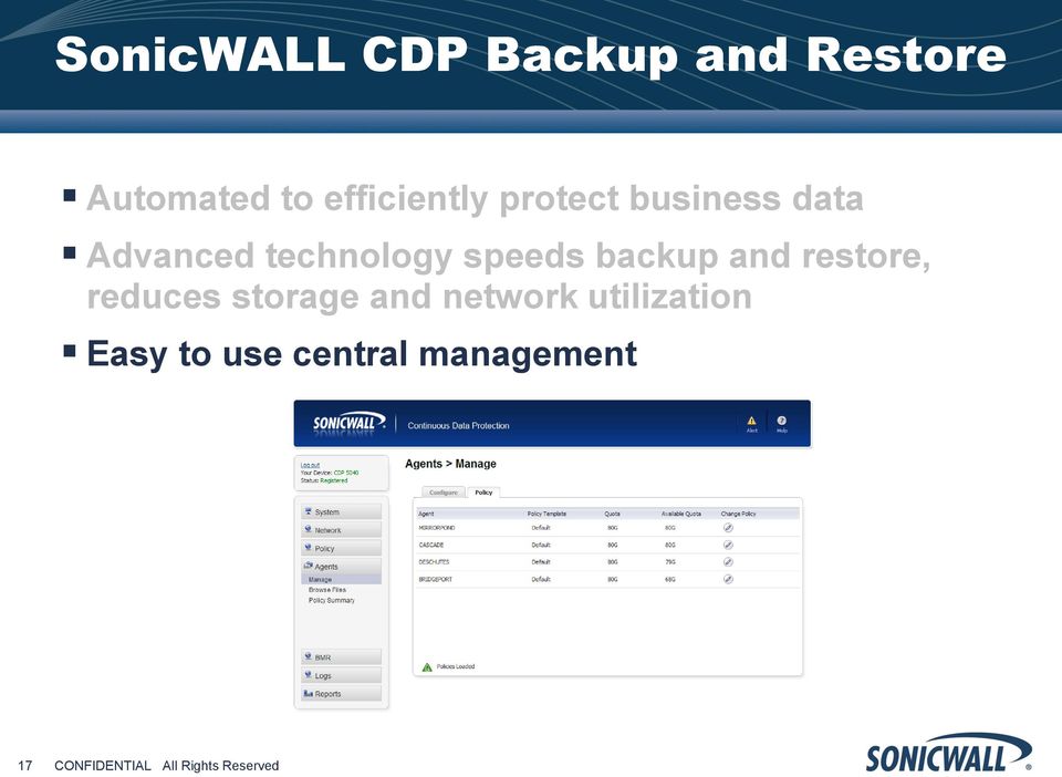 technology speeds backup and restore, reduces