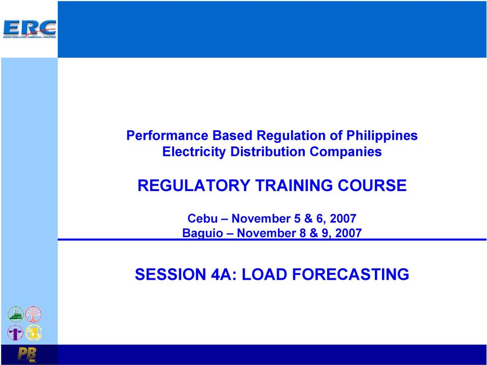 TRAINING COURSE Cebu November 5 & 6, 2007