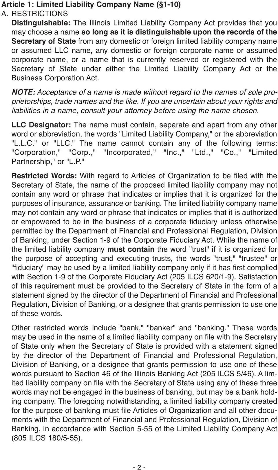 domestic or foreign limited liability company name or assumed LLC name, any domestic or foreign corporate name or assumed corporate name, or a name that is currently reserved or registered with the