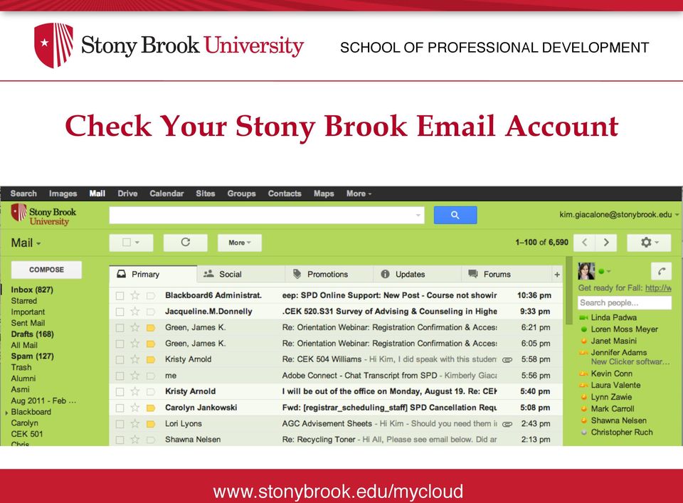 Stony Brook Email