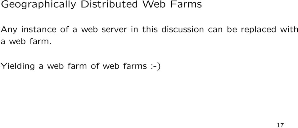 discussion can be replaced with a web