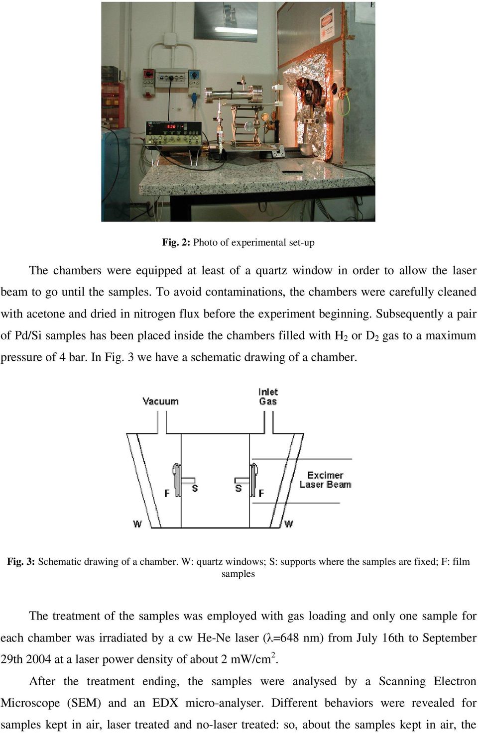 Subsequently a pair of Pd/Si samples has been placed inside the chambers filled with H 2 or D 2 gas to a maximum pressure of 4 bar. In Fig. 3 we have a schematic drawing of a chamber. Fig. 3: Schematic drawing of a chamber.